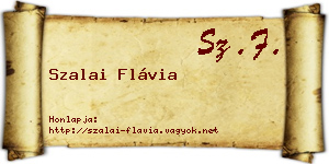 Szalai Flávia névjegykártya