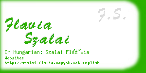 flavia szalai business card